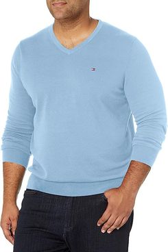 Tommy Hilfiger Essential Long Sleeve Cotton V-Neck Pullover Sweater