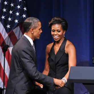 Barack and Michelle Obama.