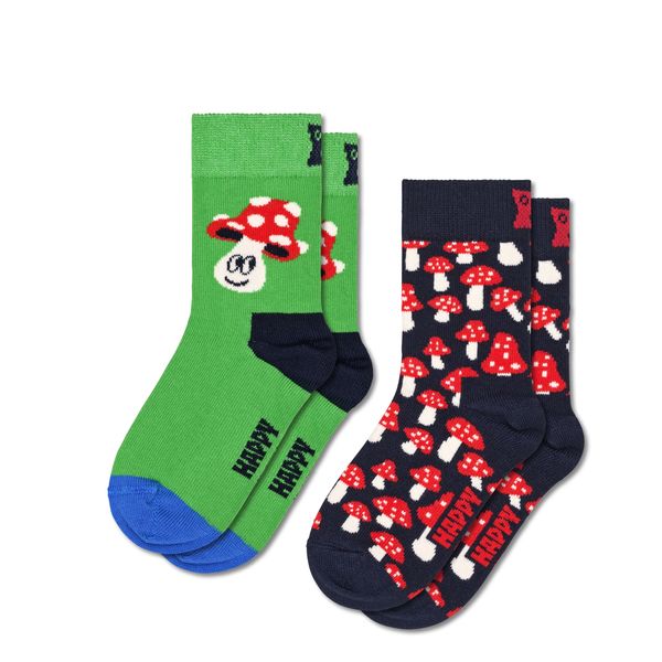 Happy Socks Kids 2-Pack Happy Mushroom
