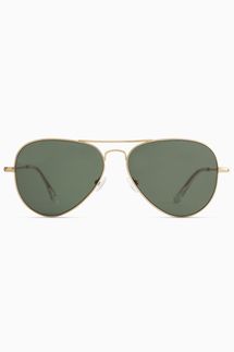 Quince Halston Polarized Stainless Steel Aviator Sunglasses