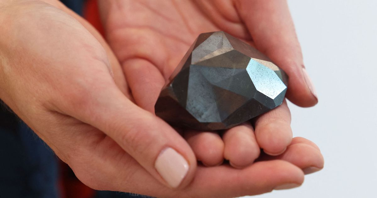 Enigma Black Diamond: 555.55-Carat Gem Likely from Outer Space Now for Sale