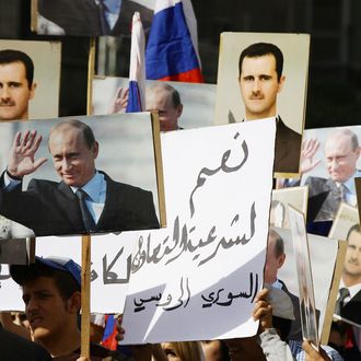 SYRIA-RUSSIA-CONFLICT-DAMASCUS-DEMONSTRATION