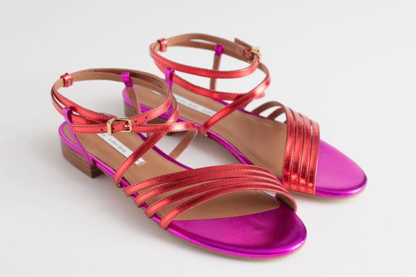 & Other Stories Metallic Gladiator Strappy Sandals