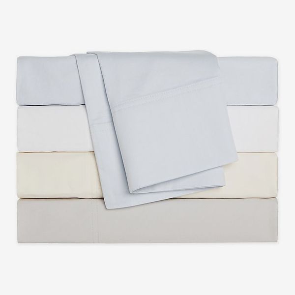 Nestwell Cotton Percale 400-Thread-Count Flat Sheet