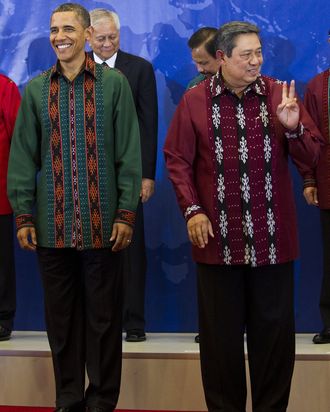 Barack Obama and Indonesian President Susilo Bambang Yudhoyono.