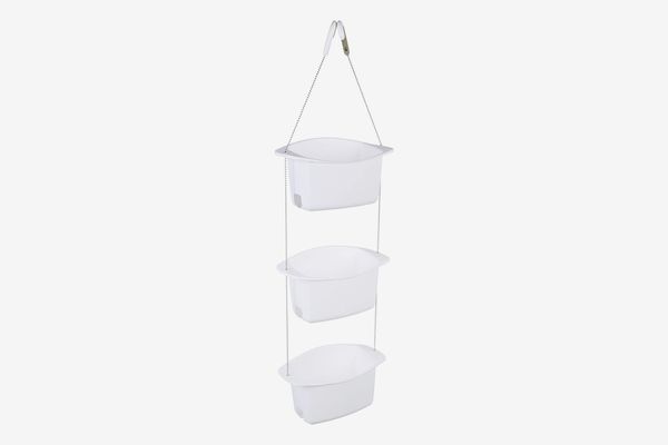 AmazonBasics 3-Basket Hanging Adjustable Shower Caddy Organizer