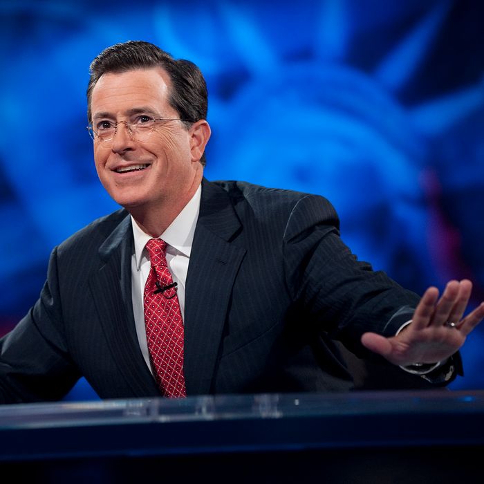 NEW YORK - SEPTEMBER 8: Host Stephen Colbert appears during the 