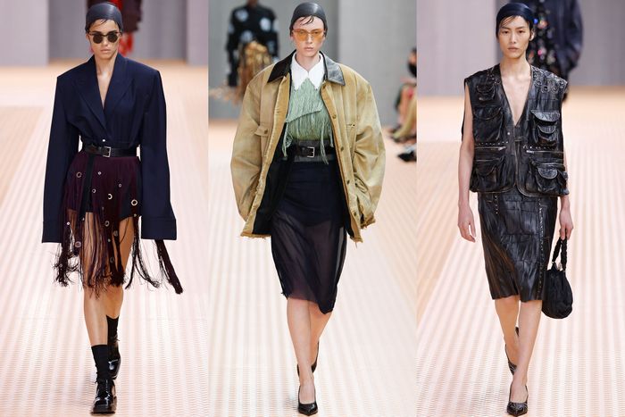 In a Big Shift, Miuccia Prada and Raf Simons Go Glam