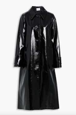 Stand Studio Mette faux patent-leather coat