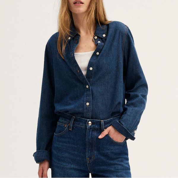 Madewell Denim Tuckable Button-Down Shirt