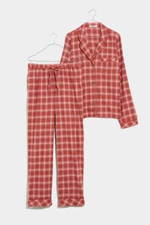 Madewell Flannel Bedtime Pajama Set in Beiling Plaid