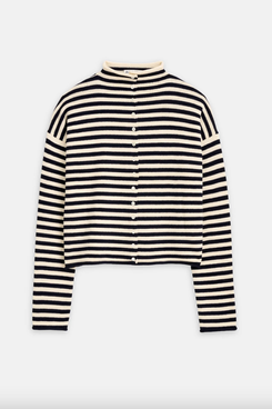 Alex Mill Taylor Striped Cardigan In Cotton Cashmere