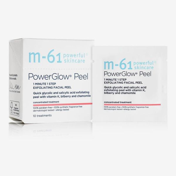 m-61 by Bluemercury PowerGlow Peel 1-Minute 1-Step Exfoliating Facial Peel — 10 Treatments