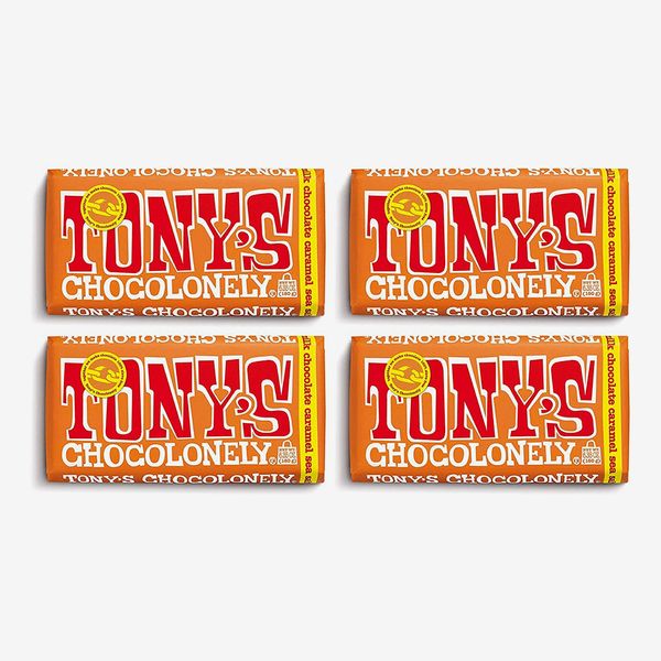 Tony's Chocolonely Milk Chocolate With Caramel and Sea Salt (4 Pack)