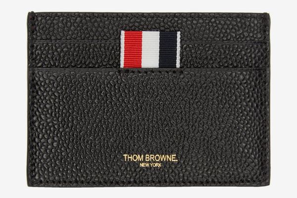 Thom Browne Black Single Card Holder