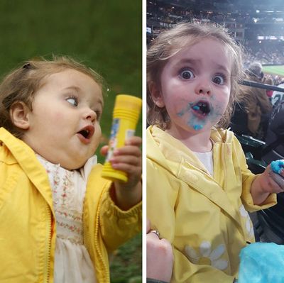 BBC Interview Girl s Yellow Coat is Secret to Going Viral