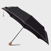 Paul Smith Black Telescopic Umbrella With ‘Signature Stripe’ Trims