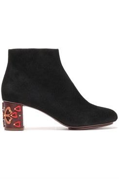 See by Chloé Isida Embellished Suede Ankle Boots