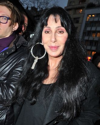 Cher arrives at Gareth Pugh.