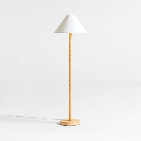 Crate & Kids Jenny Lind Maple Wood Kids Floor Lamp