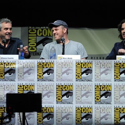 Filmmakers Alfonso Cuaron, Marc Webb, and Edgar Wright speak onstage at Entertainment Weekly's 