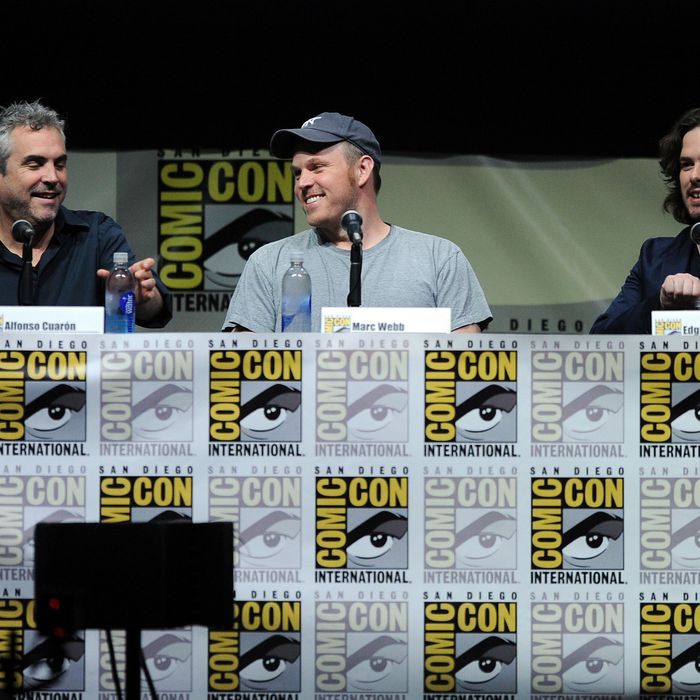 Filmmakers Alfonso Cuaron, Marc Webb, and Edgar Wright speak onstage at Entertainment Weekly's