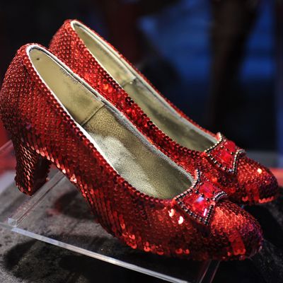 Judy Garland's ruby red slippers.
