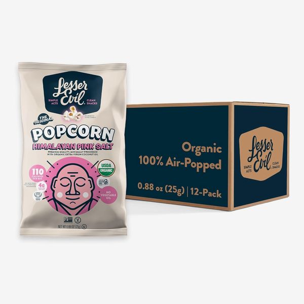 Lesser Evil Himalayan Pink Salt Organic Popcorn