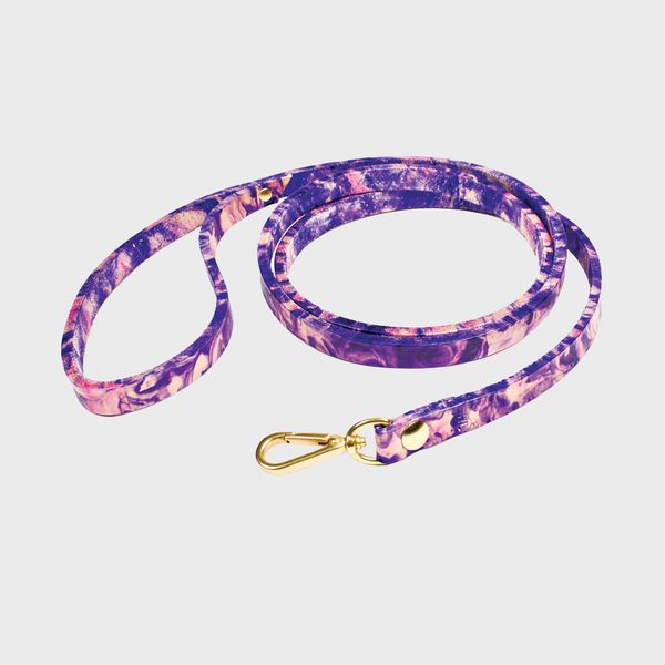 Judi Rosen Marbled Leather Dog Leashe