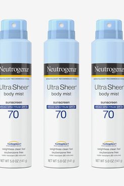 Neutrogena Ultra Sheer Body Mist Sunscreen SPF 70 - Set of 3