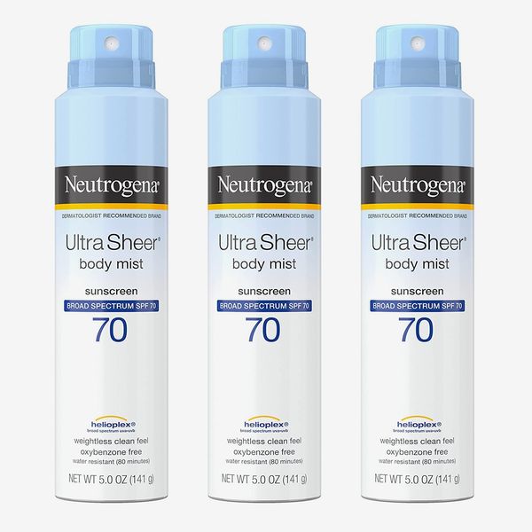 Neutrogena Ultra Sheer Body Mist Protector solar SPF 70