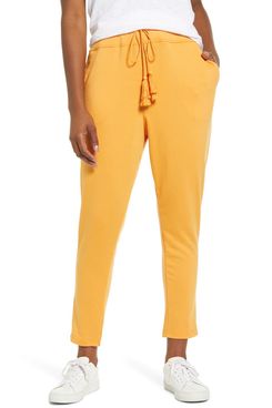 Bobeau French Terry Crop Jogger Pants