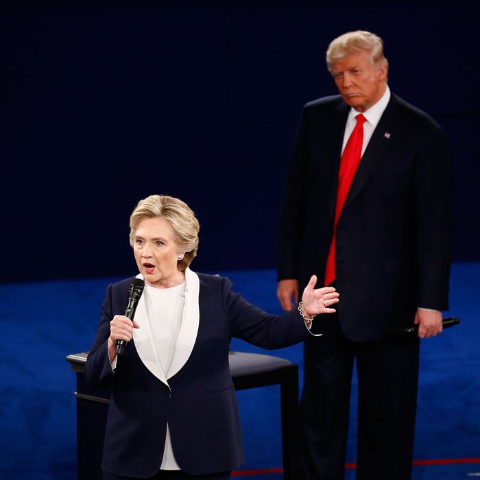Clinton Says Trump 'Literally Stalked' Her During Debate