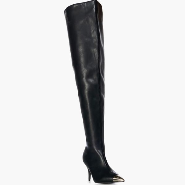 Azalea Wang Donato Pointed Toe Over-the-Knee Boots