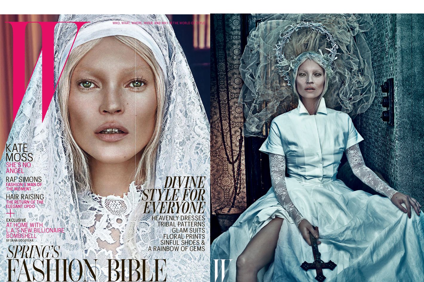 First Look: Kate Moss Demonized for March Issue
