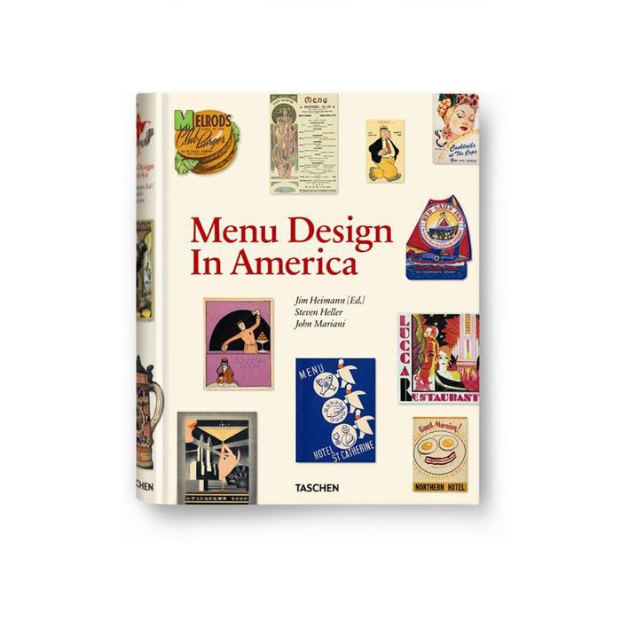 Taschen's <em>Menu Design in America</em>.