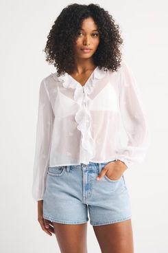 Abercrombie Curve Love Mid-Rise A-Line Short