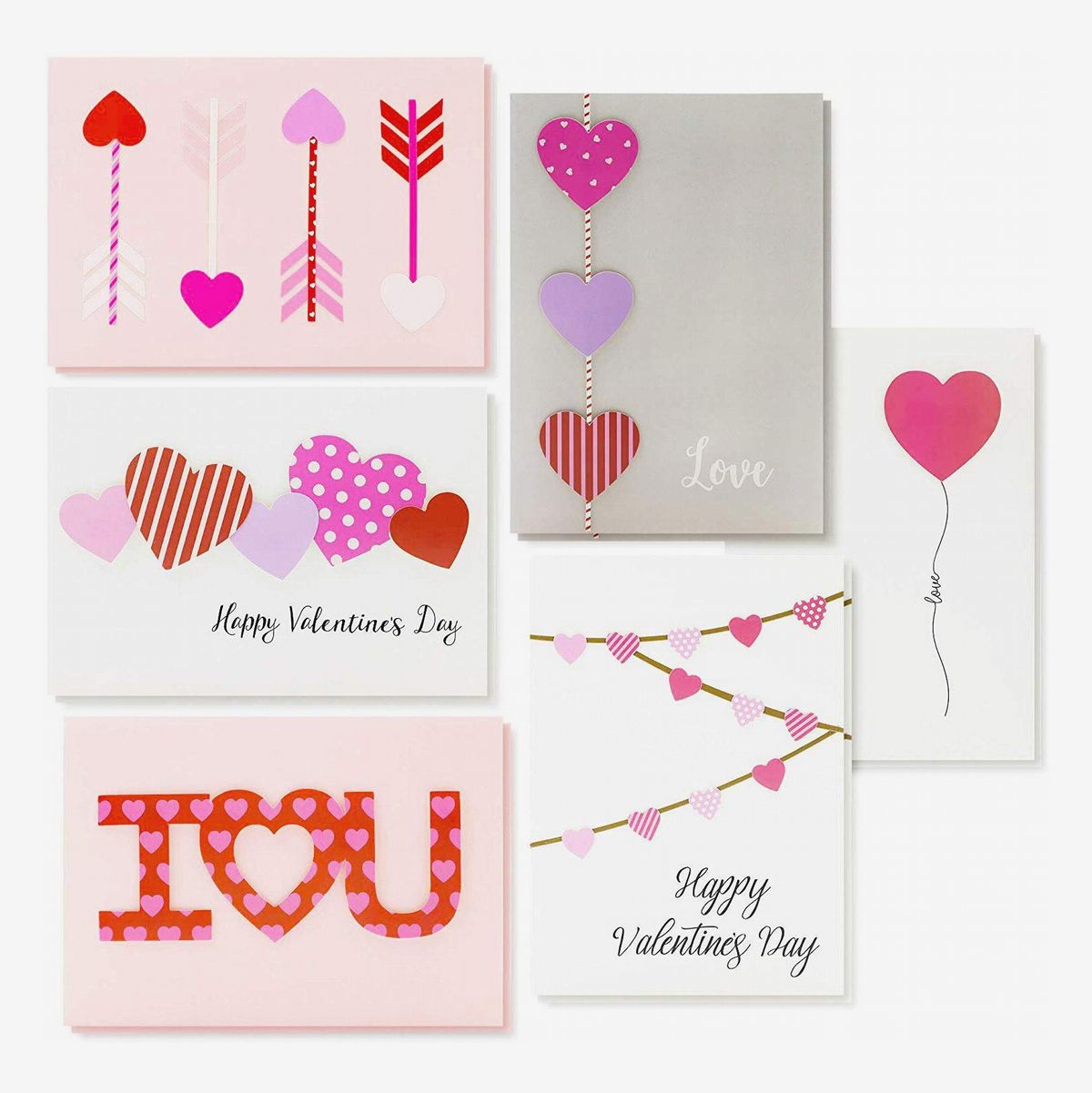 Valentine Card Handmade Floral Hearts Card Wedding Anniversary Card 