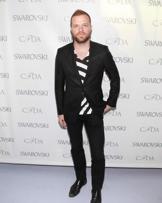 Simon Spurr at the 2012 CFDA Awards Nominee announcement party.