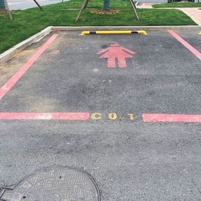 One of the parking spots in question