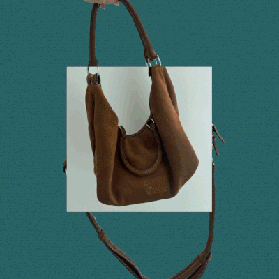 [Margesherwood] / ☆ DUMPLING TOTE / chestnut nubuck Designer fashion, Seoul-fully created | W Concept