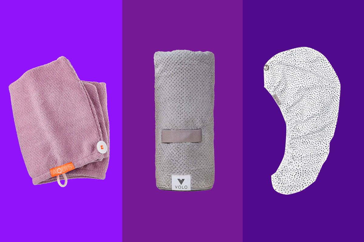 Ultra Absorbent & Fast Drying Polyester Blend Pink AQUIS Original Hair Towel 