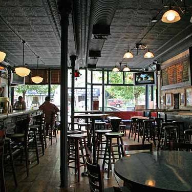 Dark days: The old P.J. Hanley's interior, which has since been renovated.