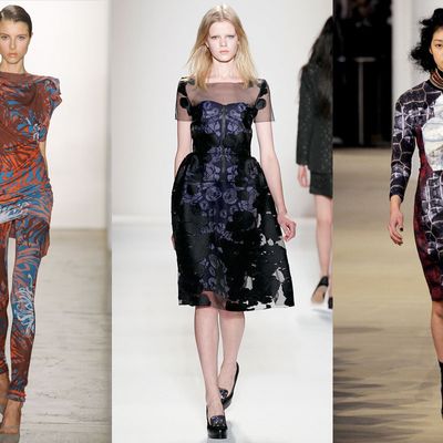 Looks from Costello Tagliapietra, Honor, and Cynthia Rowley.
