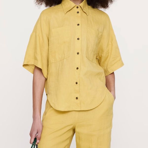 Banana Republic Linen Short-Sleeve Shirt