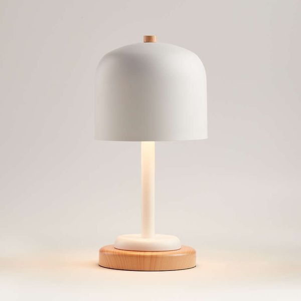 Crate & Kids Modern White Dome Touch Kids Table Lamp