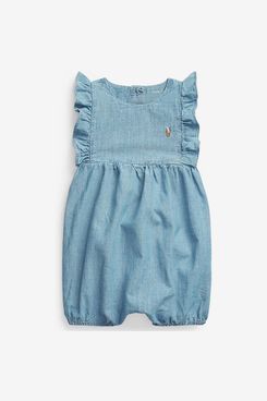 Polo Ralph Lauren Ralph Lauren Baby Girls Cotton Chambray Bubble Shortall