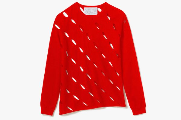 Victor Glemaud Slash Sweater in Red