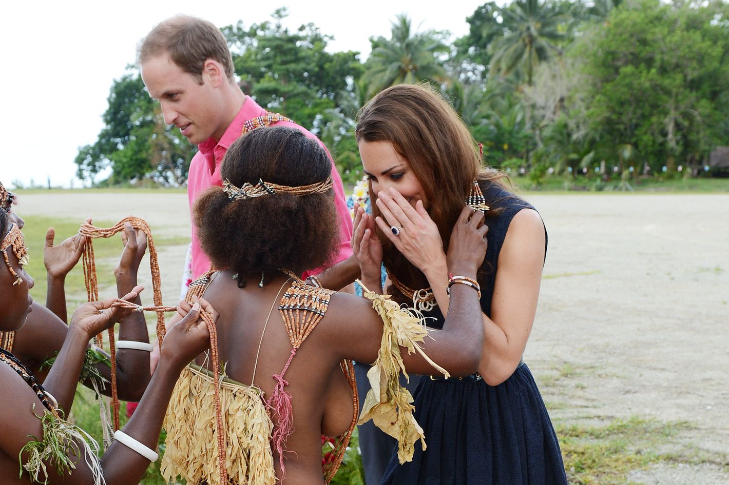 Kate dances in tuvalu as her nude nightmare continues