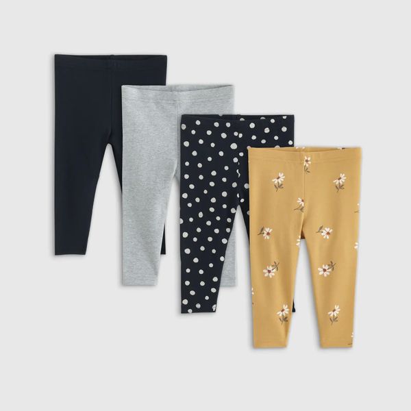 Quince Organic Cotton Leggings 4-Pack